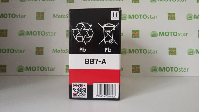 Аккумулятор BS BATTERY BB7-A 12V, 8Ah, 120 А, (+/-), 135X75X133 мм, (12N7-4B, 12N7-4B)