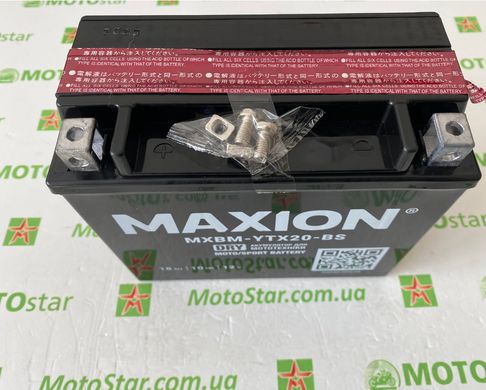 YTX20-BS MAXION DRY Мото акумулятор, 12V, 18Ah, 175x87x155 мм
