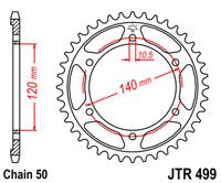 JT JTR499.48 - Звезда задняя
