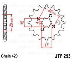 Приводная звезда JT JTF253.15