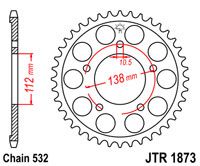 JT JTR1873.48 - Звезда задняя