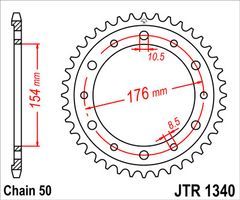 JT JTR1340.43ZBK - Звезда задняя
