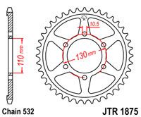 JT JTR1875.48 - Звезда задняя