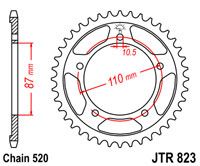 JT JTR823.49 - Звезда задняя