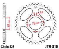 JT JTR810.48 - Звезда задняя