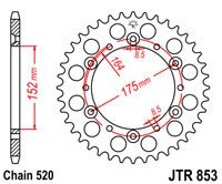 JT JTR853.43 - Звезда задняя
