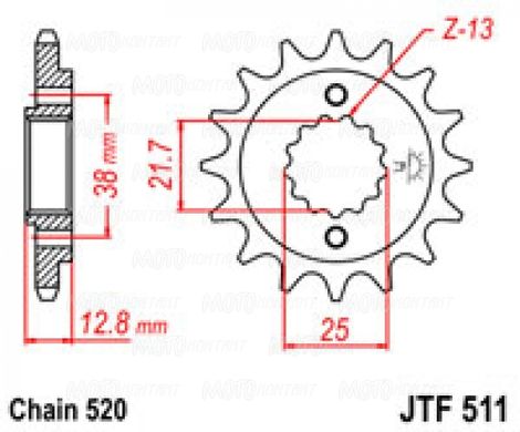 Приводная звезда JT JTF511.16
