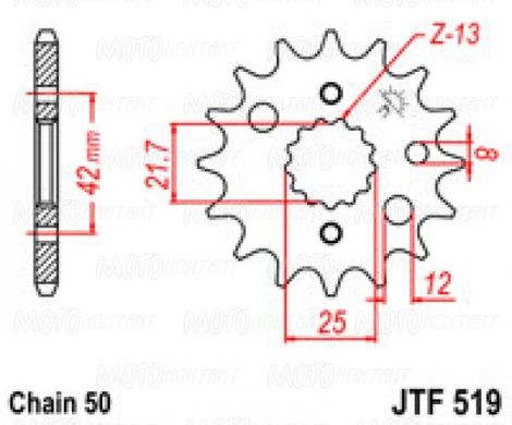 JT JTF519.16 - Звезда передняя