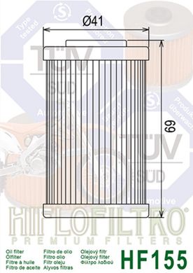 Фильтр масляный HIFLO FILTRO HF155
