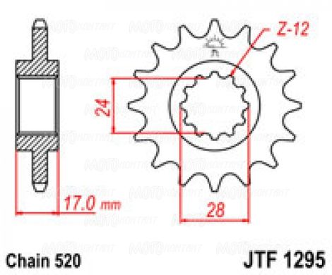 Приводная звезда JT JTF1295.14