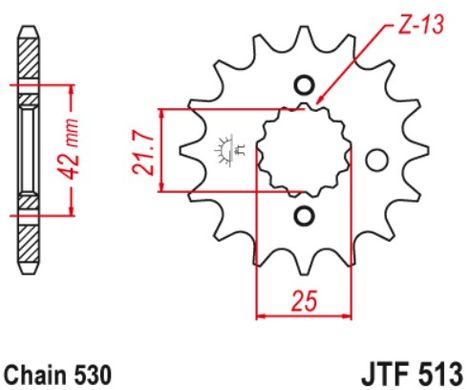 JT JTF513.15RB SUZUKI GSF BANDIT 600/650/1200/1250