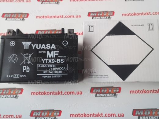 Аккумулятор гелевый YUASA YTX9-BS