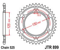 JT JTR899.45 - Звезда задняя