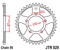 JT JTR829.45 - Звезда задняя