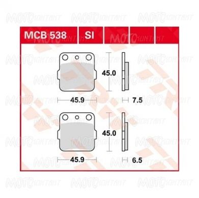 Тормозные колодки LUCAS MCB538SI