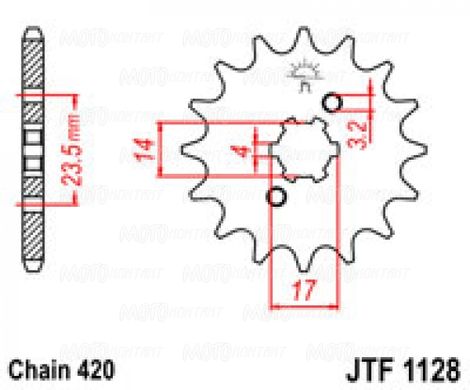 Приводная звезда JT JTF1128.14