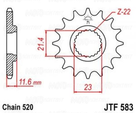 JT JTF583.13 - Звезда передняя