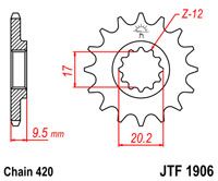 JT JTF1906.14 - Зірка передня