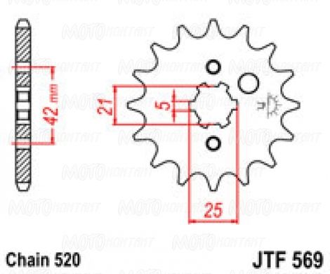JT JTF569.13 - Звезда передняя