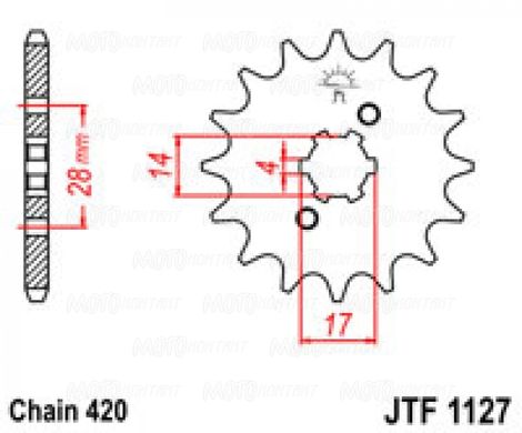 Приводная звезда JT JTF1127.14