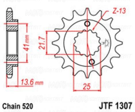 JT JTF1307.14 - Зірка передня
