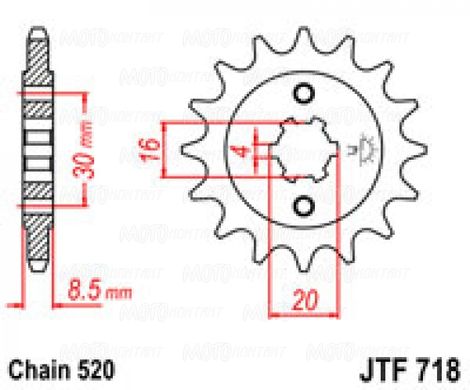 Приводная звезда JT JTF718.13