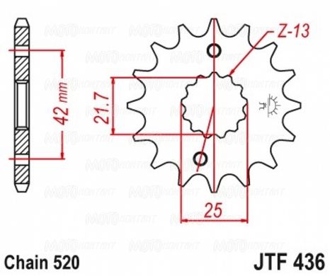 Звезда передняя JT Sprockets JTF436.15