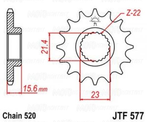 JT JTF577.15 - Звезда передняя