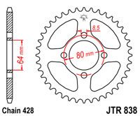 JT JTR838.45ZBK - Звезда задняя