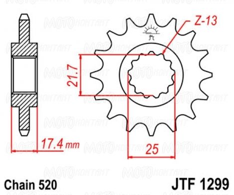 JT JTF1299.14 - Зірка передня