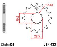 JT JTF433.14 - Зірка передня
