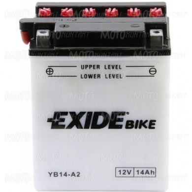 Аккумулятор сухозаряженный EXIDE EB14-A2 / YB14-A2