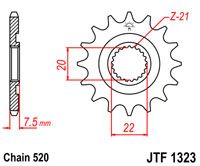 JT JTF1323.13SC - Звезда передняя