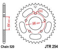 JT JTR254.37 - Звезда задняя