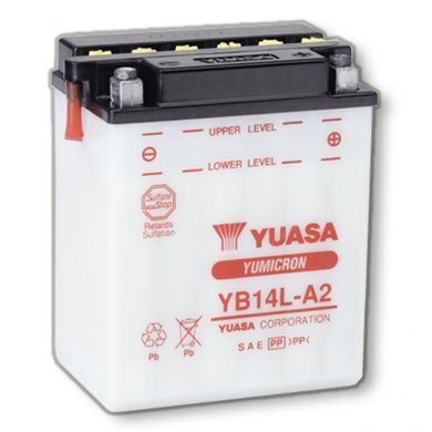 Аккумулятор сухозаряженный YUASA YB14L-A2
