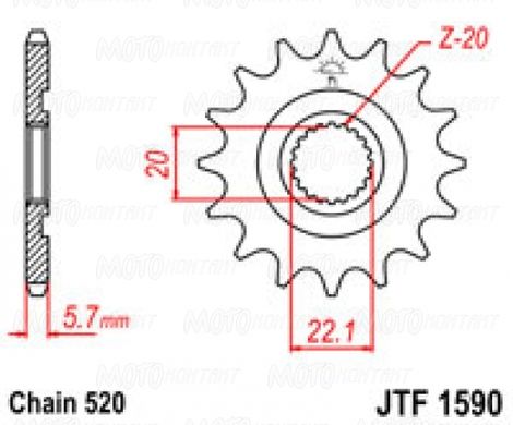 JT JTF1590.14SC - Звезда передняя