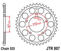 JT JTR807.49 - Звезда задняя