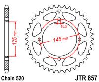 JT JTR857.45ZBK - Звезда задняя
