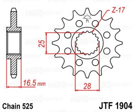 JT JTF1904.16 - Зірка передня