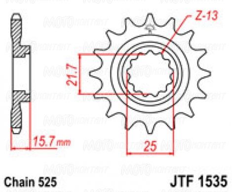 JT JTF1535.15 - JTF1535 (сталева зірочка зірочкою)