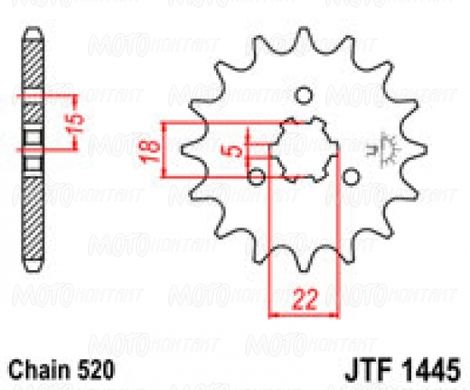 JT JTF1445.13SC - Зірка передня