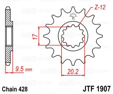 JT JTF1907.13 - Звезда передняя