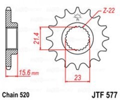 Приводная звезда JT JTF577.14