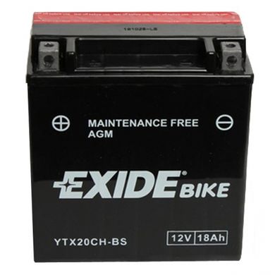 Аккумулятор гелевый EXIDE YTX20CH-BS = ETX20CH-BS