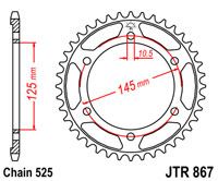 JT JTR867.43 - Звезда задняя