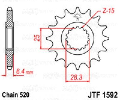 JT JTF1592.14 - Зірка передня