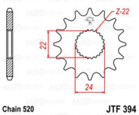 JT JTF394.16 - Зірка передня