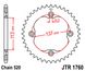 JT JTR1760.36 - Звезда задняя SUZUKI LT-R, LT-Z 400/450 2006-2012