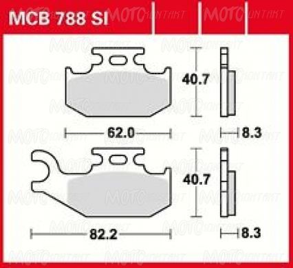 Тормозные колодки LUCAS MCB788SI