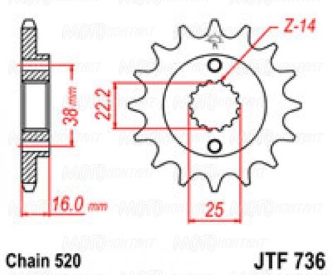 JT JTF736.14 - Звезда передняя